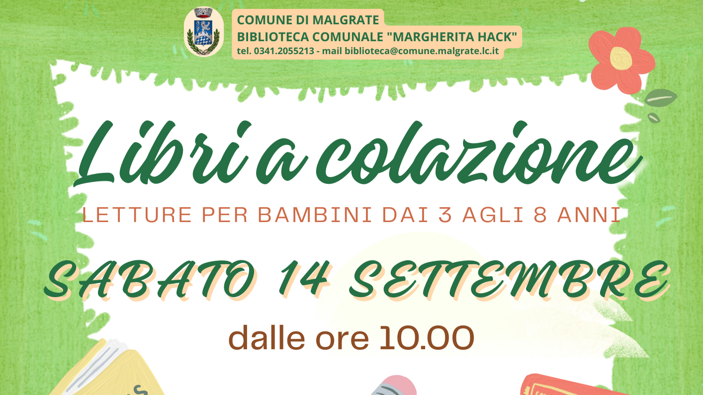 Libri a colazione - letture per bambini dai 3 agli 8 anni - settembre