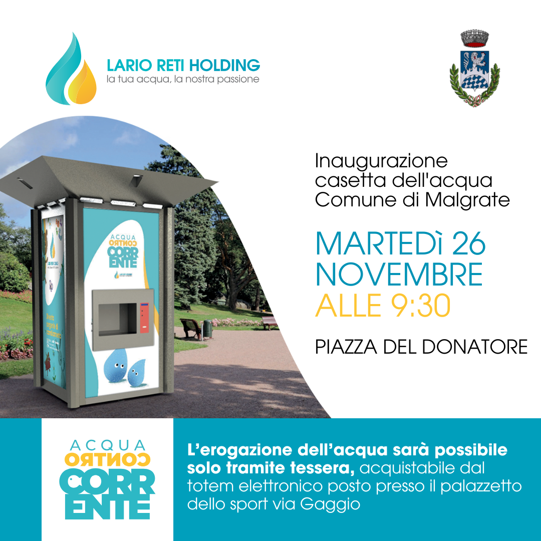 Inaugurazione casetta dell'acqua