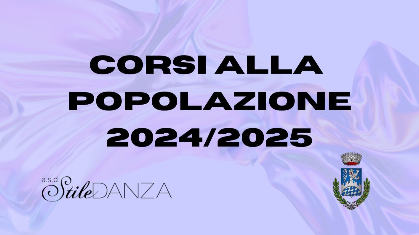 Corsi alla popolazione 2024/2025 