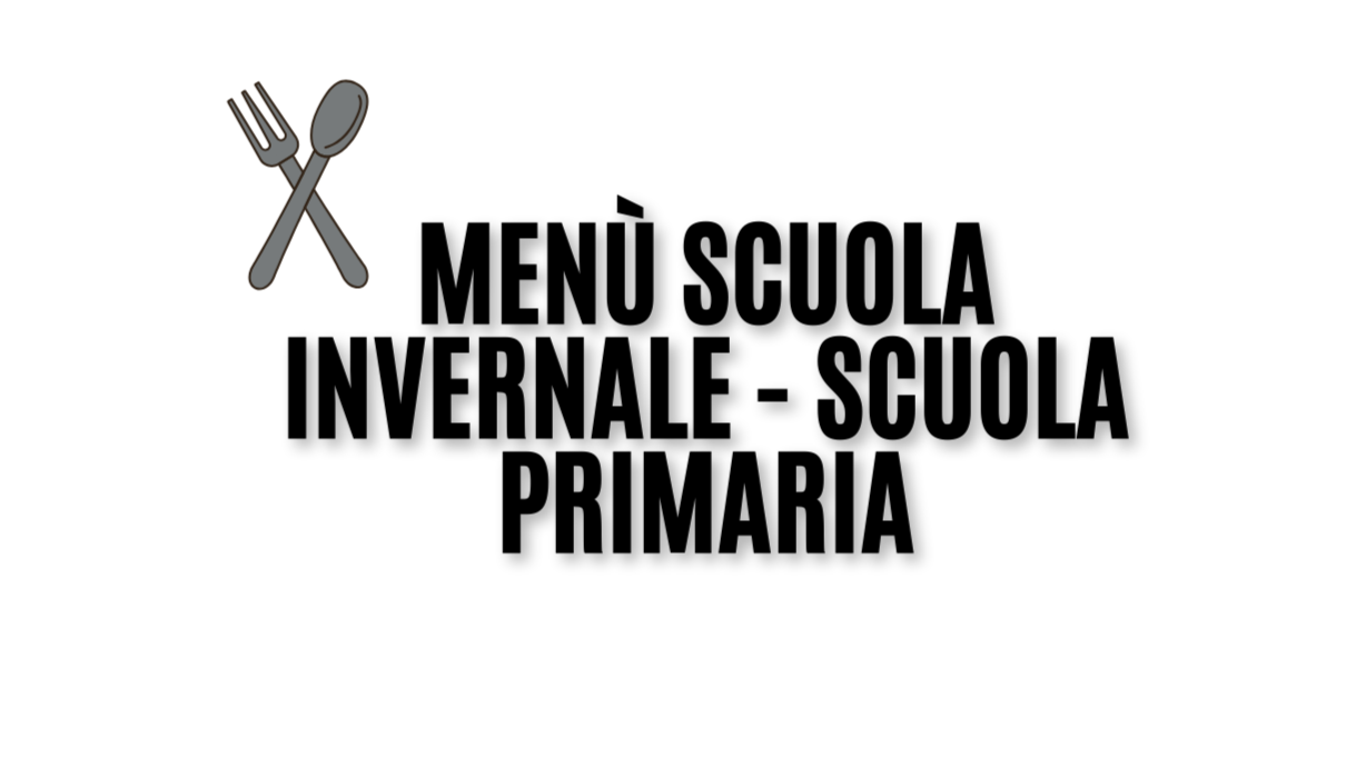 Menù scuola invernale - scuola primaria