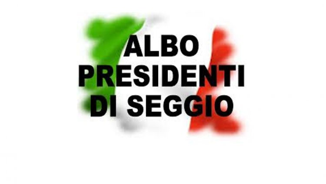 Iscrizione albo presidenti di seggio elettorale 